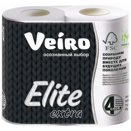 Туалетная бумага Veiro Elite Extra 4 рул.
