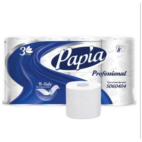 Papia Professional туалетная бумага в малых рулонах 5060404, 56 рулонов