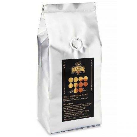 Кофе молотый ESPRESSO FORTE 9, LUCE COFFEE, 1 кг