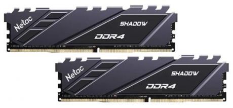 Оперативная память для компьютера 16Gb (2x8Gb) PC4-28800 3600MHz DDR4 DIMM CL18 Netac Shadow NTSDD4P36DP-16E