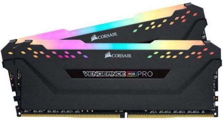 Оперативная память для компьютера 16Gb (2x8Gb) PC4-28800 3600MHz DDR4 DIMM CL18 Corsair Vengeance RGB Pro CMW16GX4M2D3600C18