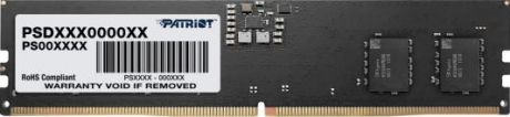 Оперативная память для компьютера 8Gb (1x8Gb) PC5-38400 4800MHz DDR5 DIMM CL40 Patriot Signature PSD58G480041