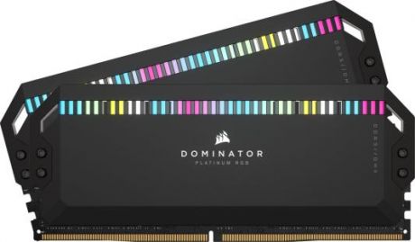 Оперативная память для компьютера 64Gb (2x32Gb) PC5-41600 5200MHz DDR5 DIMM CL40 Corsair Dominator PLATINUM RGB CMT64GX5M2B5200C40