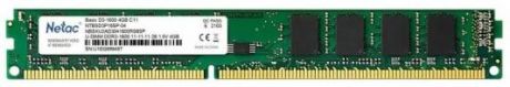 Память DDR3 DIMM 4Gb PC12800, 1600Mhz, Netac NTBSD3P16SP-04 C11