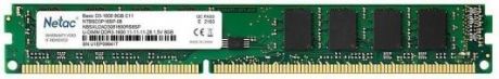 Оперативная память для компьютера 8Gb (1x8Gb) PC3-12800 1600MHz DDR3L DIMM CL11 Netac NTBSD3P16SP-08