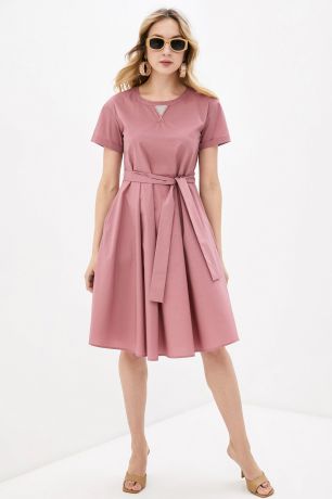 Baon Платье с поясом, жен., розовый, XXL