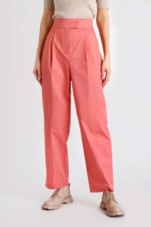 Baon Широкие брюки из комплекта, жен., розовый, XXL