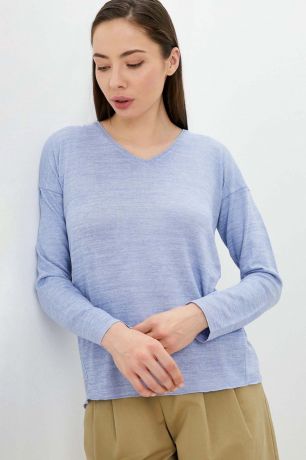 Baon Пуловер с вискозой, жен., голубой, XXL