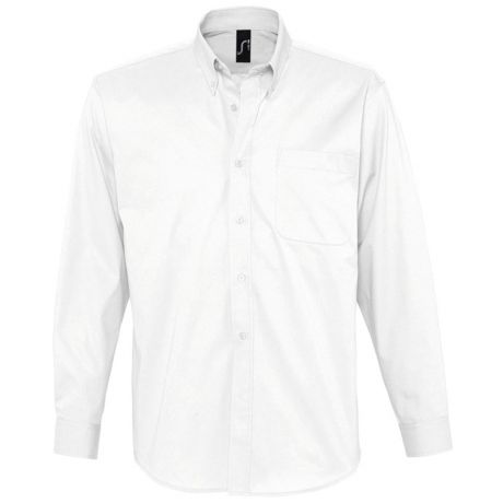 Рубашка мужская с длинным рукавом BEL AIR белая, размер XXL