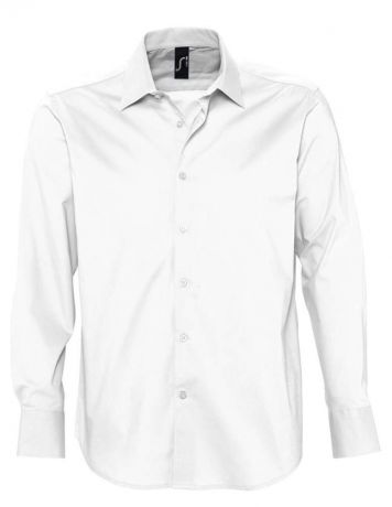 Рубашка мужская с длинным рукавом BRIGHTON белая, размер S