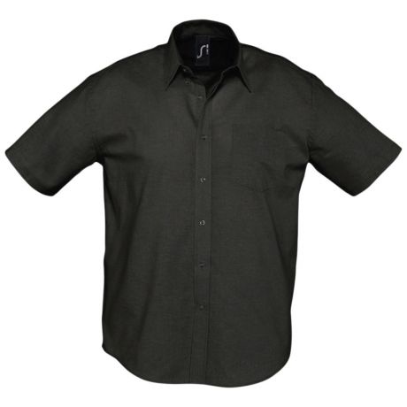 Рубашка мужская с коротким рукавом BRISBANE черная, размер S