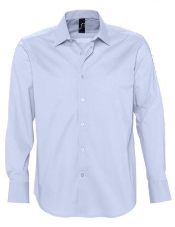 Рубашка мужская с длинным рукавом BRIGHTON голубая, размер S