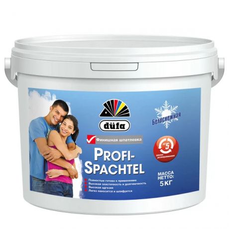 шпатлёвка dufa profi-spaсhtel финишная 5кг