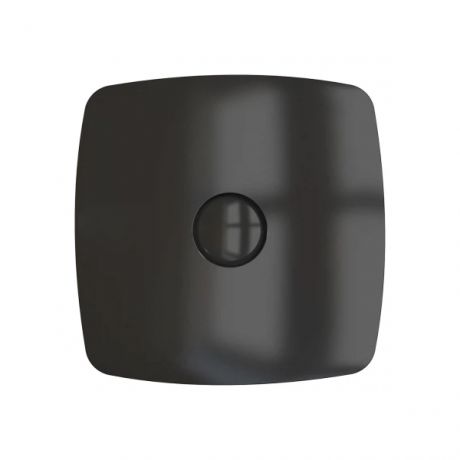 вентилятор вытяжной осевой накладной 100мм rio 4c obsidian, черный, с обр. клапаном, diciti