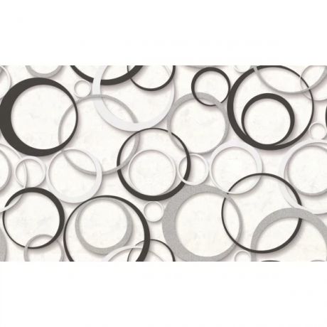 обои 10514-01а артекс кольца флизелин 1.06x10,05м геометрия серый