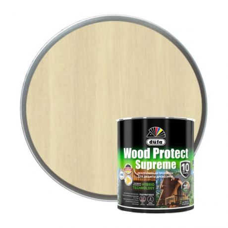 "dufa" пропитка wood protect supreme, бесцветная 0.75л