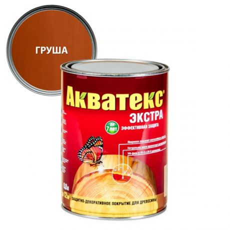 защитно-декоративное покрытие акватекс экстра груша 0,8л