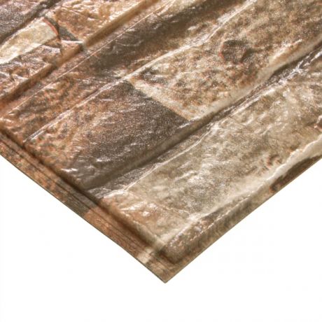 панель пвх самоклеящаяся 770x700x6мм камень lkd-16-05-10, коричневый