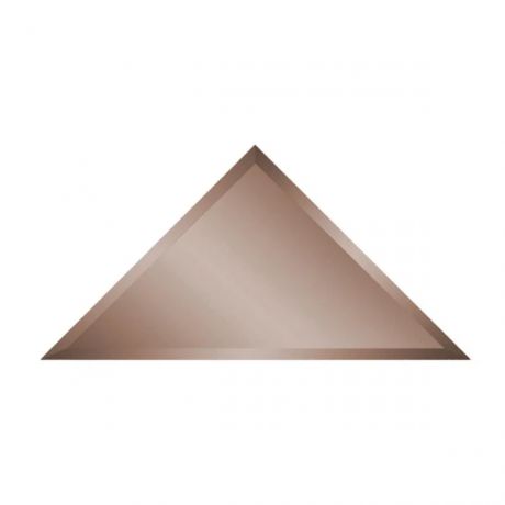 плитка зеркальная ika треугольник 300х300 с фацетом (бронза) (8шт/уп)