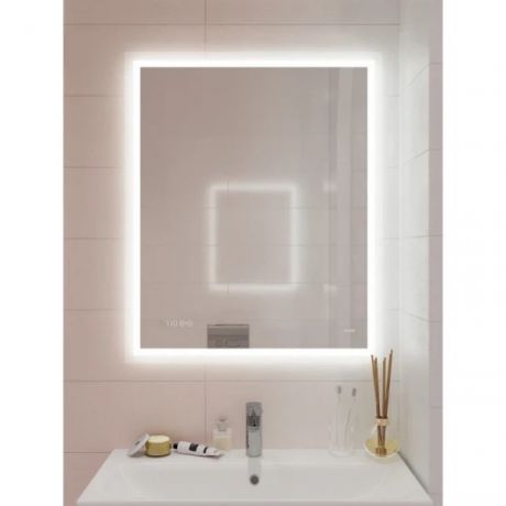 зеркало для ванной комнаты с подсветкой cersanit led 080 desidn pro 70х85 kn-lu-led080*70-p-os
