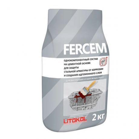 состав защитный для арматуры litokol fercem, 2 кг