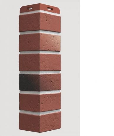 угол внешний для фасадной панели docke berg, цвет рубиновый, 0.445 м