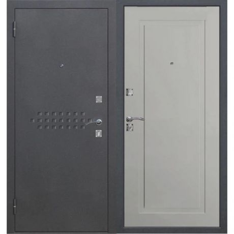 дверь входная dominanta муар ясень серый эмаль 2050х960 левая