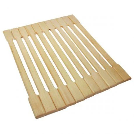 коврик деревянный, липовая рейка 41,5*35 см банные штучки