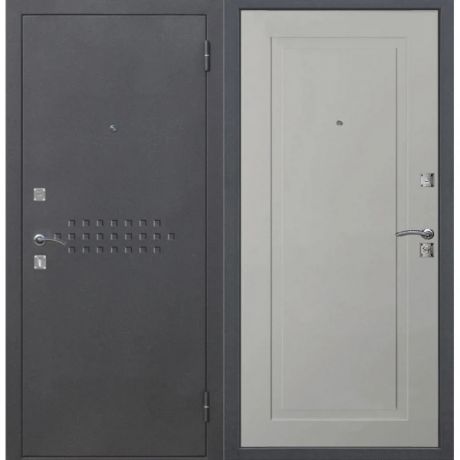 дверь входная dominanta муар ясень серый эмаль 960х2050 правая