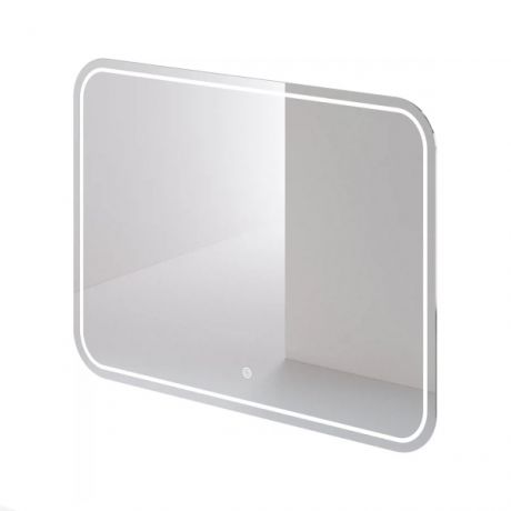 зеркало для ванной комнаты с подсветкой итана line 600х32х800, скругленное