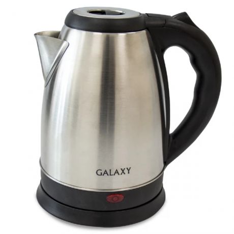 чайник электрический (стальной, серый, 1800вт, 1,8л) galaxy gl0319