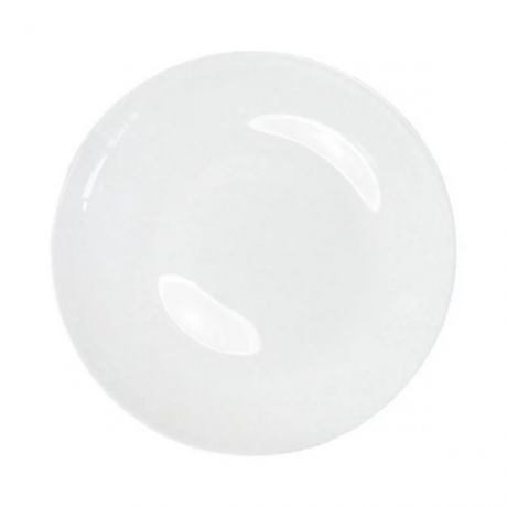 тарелка десертная кулинарк опал.стекло,цв. белый 19,5 см