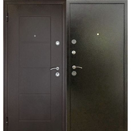 дверь входная металлическая квадро 2 м 2050х860 левая, медный антик
