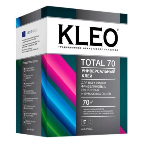 клей для обоев kleo total 70 универсальный 500г