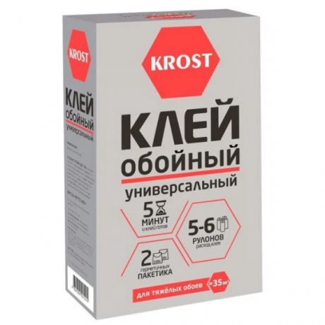 клей для обоев krost универсальный 6-7 рулона 200г