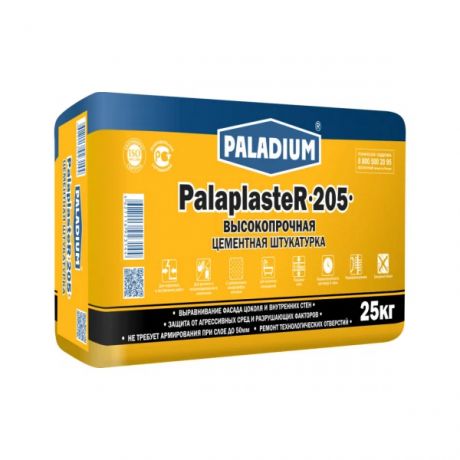 штукатурка цементная paladium palaplaster-205, 25 кг