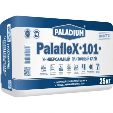 клей для плитки универсальный paladium palaflex-101, 25 кг