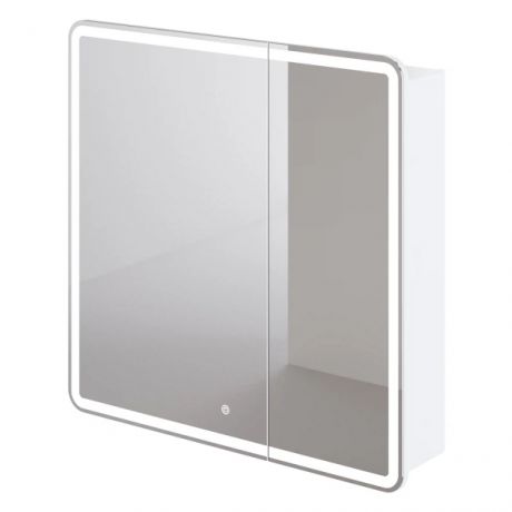 зеркальный шкаф с подсветкой итана miro 80 800х150х790 cc 3005 белый глянец 05