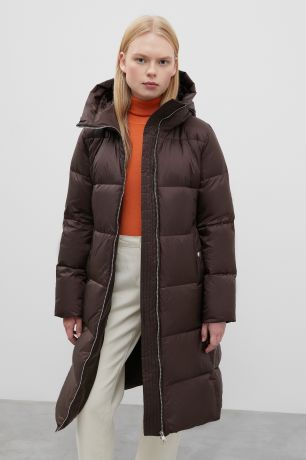 Finn-Flare Стеганое пуховое пальто с капюшоном