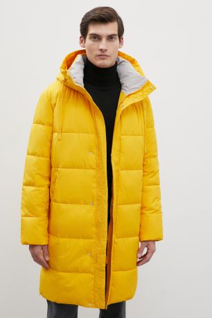 Finn-Flare Стеганое утепленное пальто с капюшоном