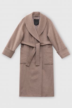 Finn-Flare Пальто-халат с добавлением шерсти