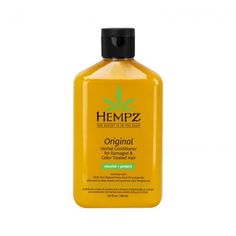 HEMPZ Кондиционер Original Herbal Conditioner For Damaged & Color Treated Hair Растительный Оригинальный для Поврежденных Окрашенных Волос, 250 мл