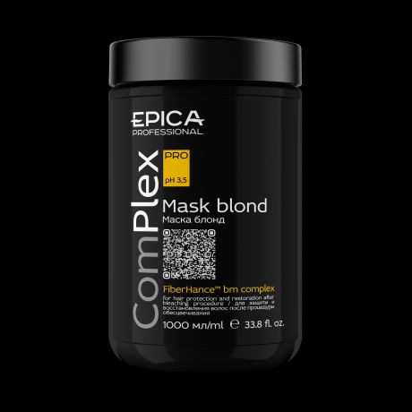 EPICA Маска ComPlex PRO для Защиты Волос после Процедуры Обесцвечивания, 1000 мл