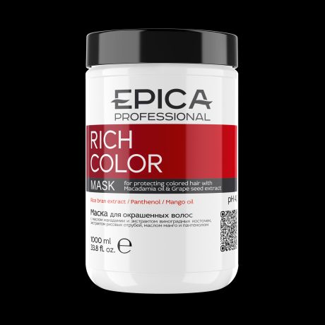 EPICA Маска Rich Color для Окрашенных Волос, 1000 мл