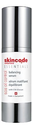 Skincode Сыворотка S.O.S Oil Control Balancing Serum Матирующая для Жирной Кожи, 30 мл