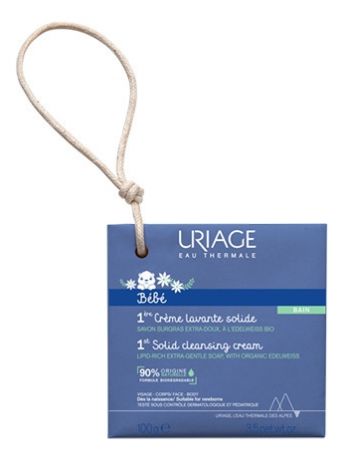 Uriage Крем-Мыло Bebe 1ere Creme Lavante Solide Очищающее для Лица и Тела, 100г