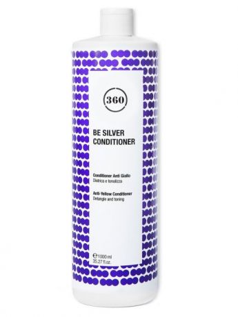 360 Hair Professional Кондиционер Be Silver Conditioner Антижелтый для Волос, 1000 мл