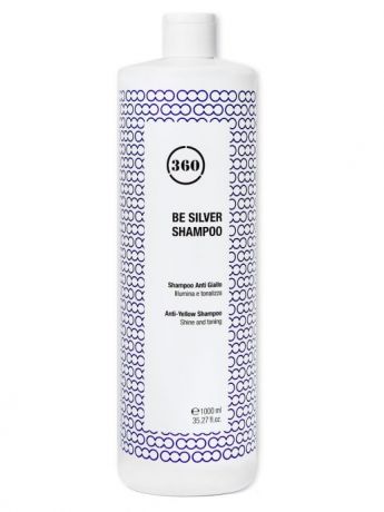 360 Hair Professional Шампунь Be Silver Shampoo Антижелтый для Волос, 1000 мл