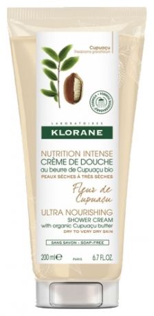 Klorane Крем Nutrition Intense Creme Douche Fleur de Cupuasu Цветок Купуасу для Душа, 200 мл