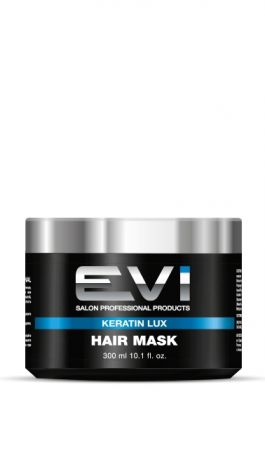EVI Salon Professional Маска Keratin Lux Кератиновое Выпрямление для Непослушных Волос, 250 мл